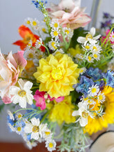 Load image into Gallery viewer, Wildflowers Wedding - Boho Bridal Bouquet,Bridesmaid Bouquet, Made with Artificial Wildflowers, Ranunculus,Sunflowers, Jasmine,Poppy, Dahlia, Daisy
