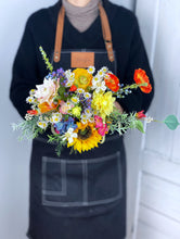 Load image into Gallery viewer, Wildflowers Wedding - Boho Bridal Bouquet,Bridesmaid Bouquet, Made with Artificial Wildflowers, Ranunculus,Sunflowers, Jasmine,Poppy, Dahlia, Daisy
