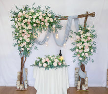 Load image into Gallery viewer, Peach and Blush - Wedding Swag Flowers for Arch, Wedding Backdrop
