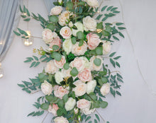 Load image into Gallery viewer, Peach and Blush - Wedding Swag Flowers for Arch, Wedding Backdrop
