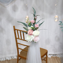 Load image into Gallery viewer, Dusty Pink and White - Wedding Swag Flowers for Arch, Wedding Backdrop
