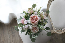 Load image into Gallery viewer, Dusty Pink - Wedding Bouquet, Made with Artificial Roses and Peonies
