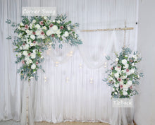 Load image into Gallery viewer, Dusty Rose and White - Wedding Swag Flowers for Arch, Wedding Backdrop
