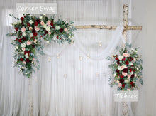 Load image into Gallery viewer, Burgundy and Blush - Wedding Swag Flowers for Arch, Wedding Backdrop
