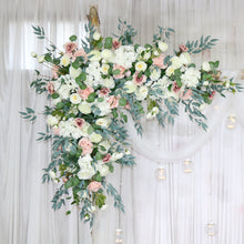 Load image into Gallery viewer, Dusty Pink, Blush and White - Wedding Swag Flowers for Arch, Wedding Backdrop
