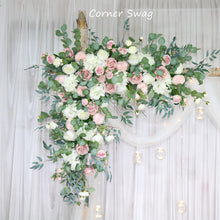 Load image into Gallery viewer, Dusty Pink and White - Wedding Swag Flowers for Arch, Wedding Backdrop
