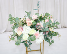 Load image into Gallery viewer, Dusty Pink and White - Wedding Swag Flowers for Arch, Wedding Backdrop
