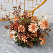 Load image into Gallery viewer, Terracotta and Rust Orange - Autumn Wedding Swag Flowers for Arch, Wedding Backdrop
