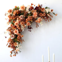 Load image into Gallery viewer, Terracotta and Rust Orange - Autumn Wedding Swag Flowers for Arch, Wedding Backdrop
