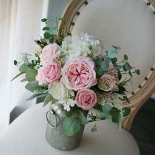 Load image into Gallery viewer, Blush and White - Wedding Bridal Bouquet, Made with Artificial Roses, Peonies and Hydrangeas
