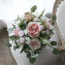 Load image into Gallery viewer, Dusty Pink - Wedding Bouquet, Made with Artificial Roses and Peonies
